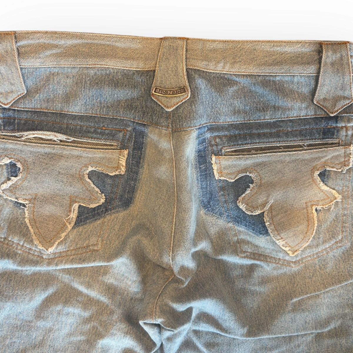 A&G Rock A&G Fleur Knee Flared Patchwork Denim Size US 34 / EU 50 - 10 Thumbnail
