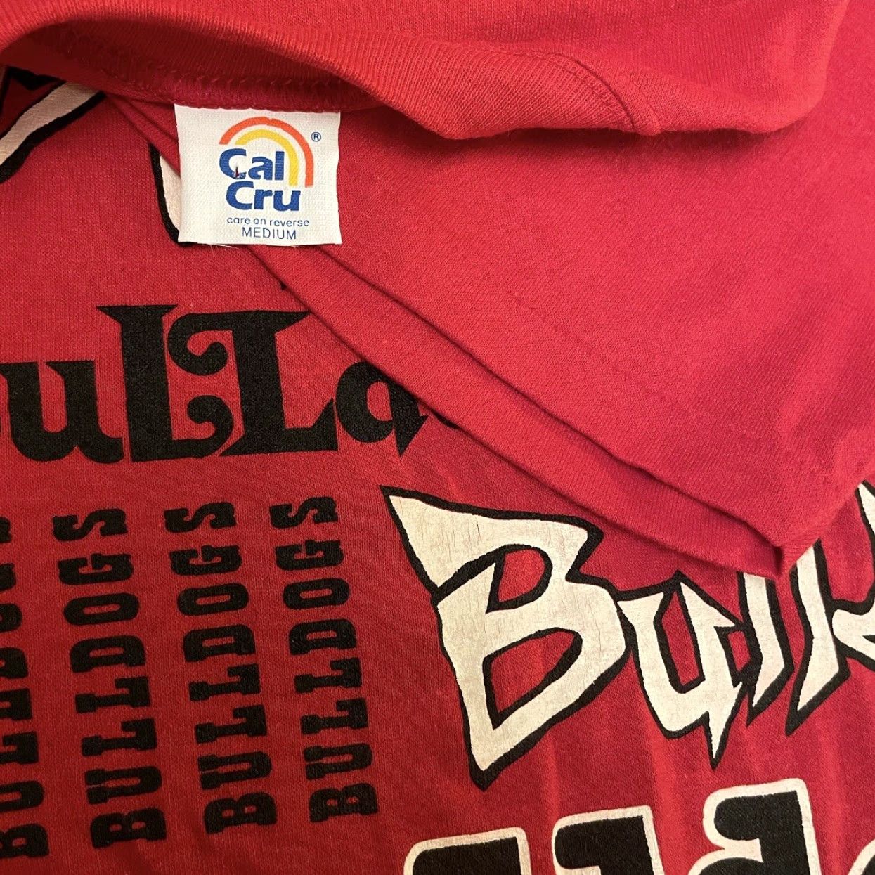 Logo 7 VINTAGE Georgia Bulldogs Graphitti Script Logo Tee Shirt Mens M Red 90s VTG 80s 1990s Logo Shirt Mens M Size US M / EU 48-50 / 2 - 2 Thumbnail