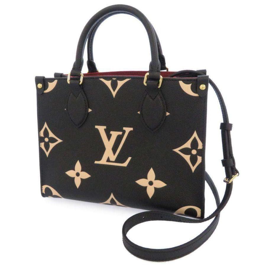 Louis Vuitton On The Go PM Tote Bag 2 Way Shoulder Bag Monogram Emplant