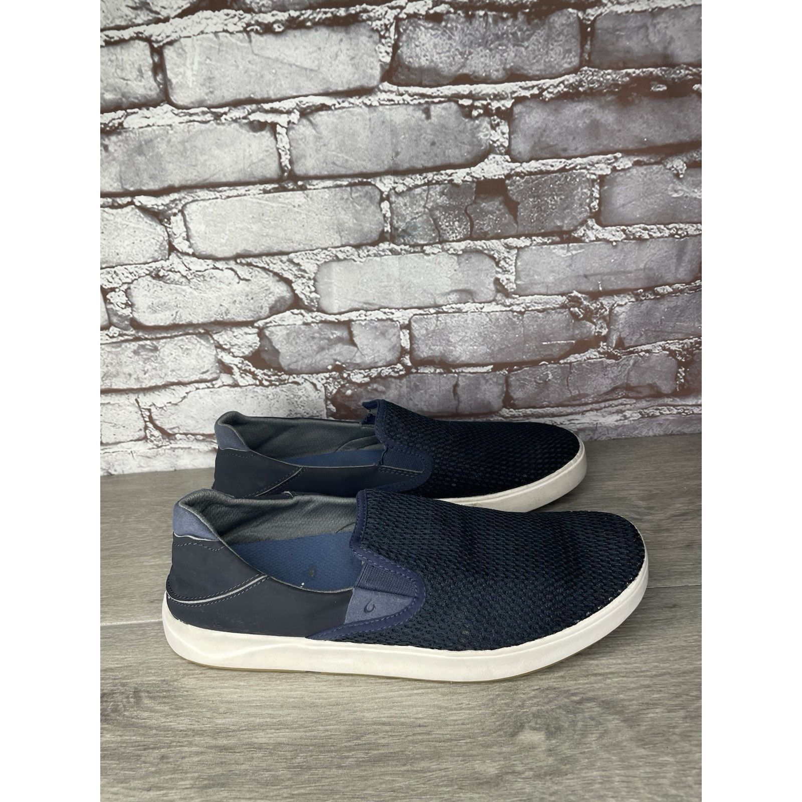 Olukai OluKai Lae' Ahi Navy Blue Mesh Slip On Loafer Shoes Men Sz 1 Size US 10.5 / EU 43-44 - 8 Thumbnail