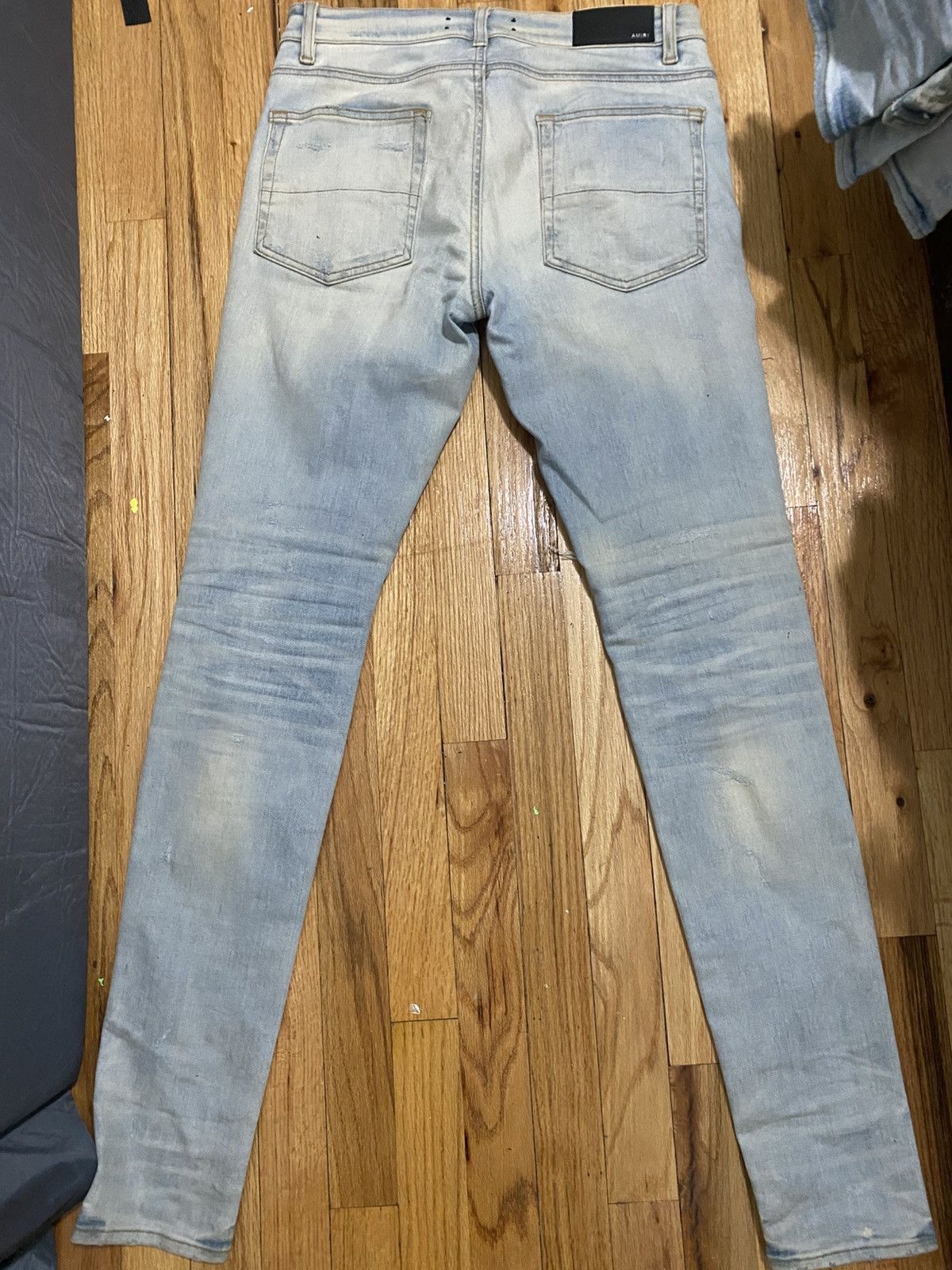 Amiri Amiri Light Indigo Zebra Sequin Jeans Size US 32 / EU 48 - 2 Thumbnail