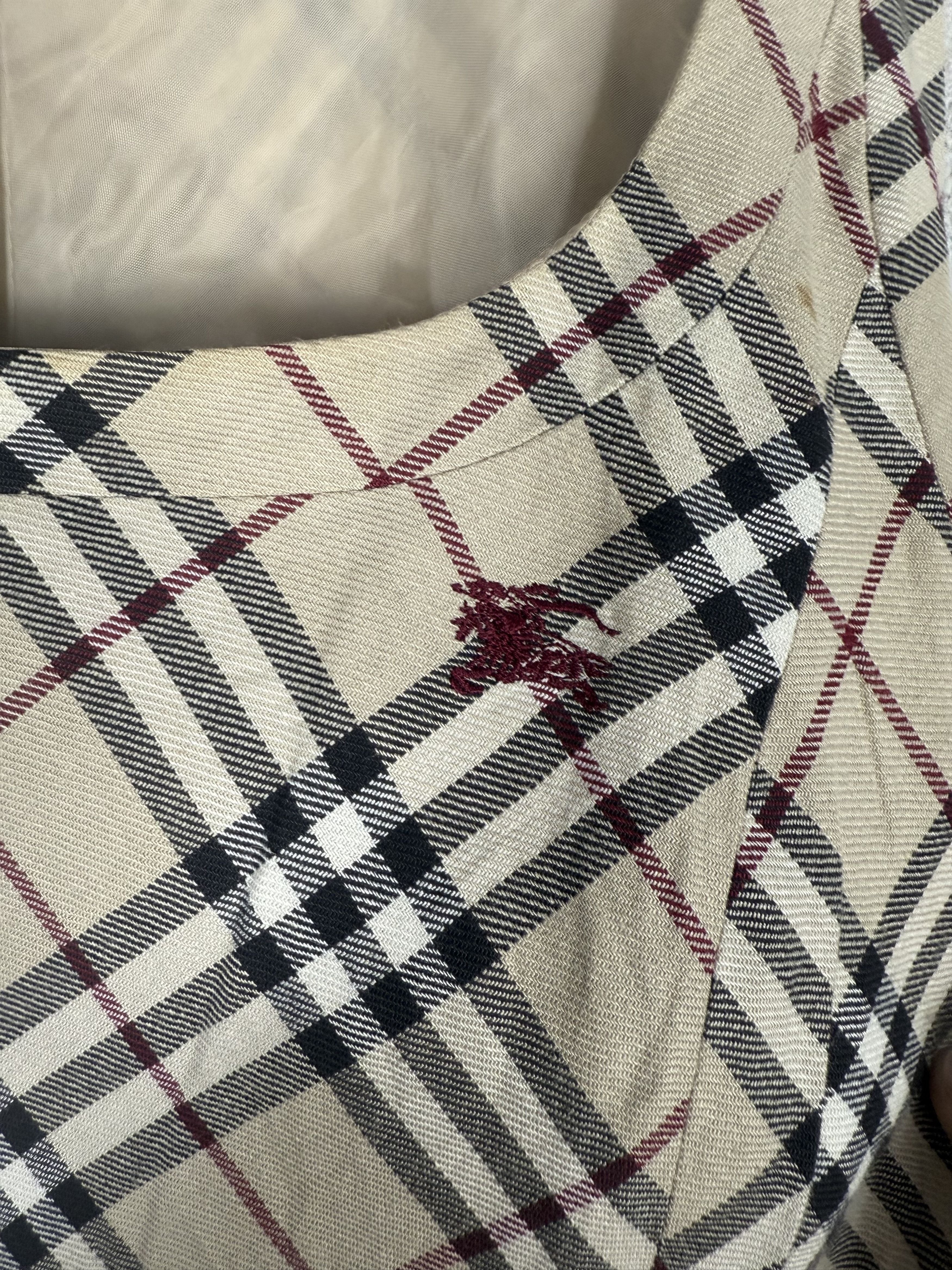 Burberry Vintage Burberry Nova Check Mini Dress Size XS / US 0-2 / IT 36-38 - 5 Thumbnail