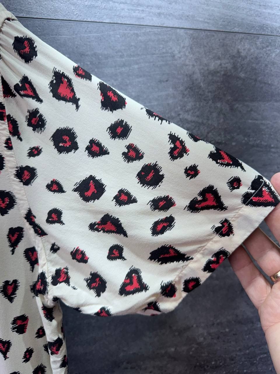 Allsaints Allsaints Romansu Heart Print Short Sleeve Shirt Size US S / EU 44-46 / 1 - 14 Thumbnail