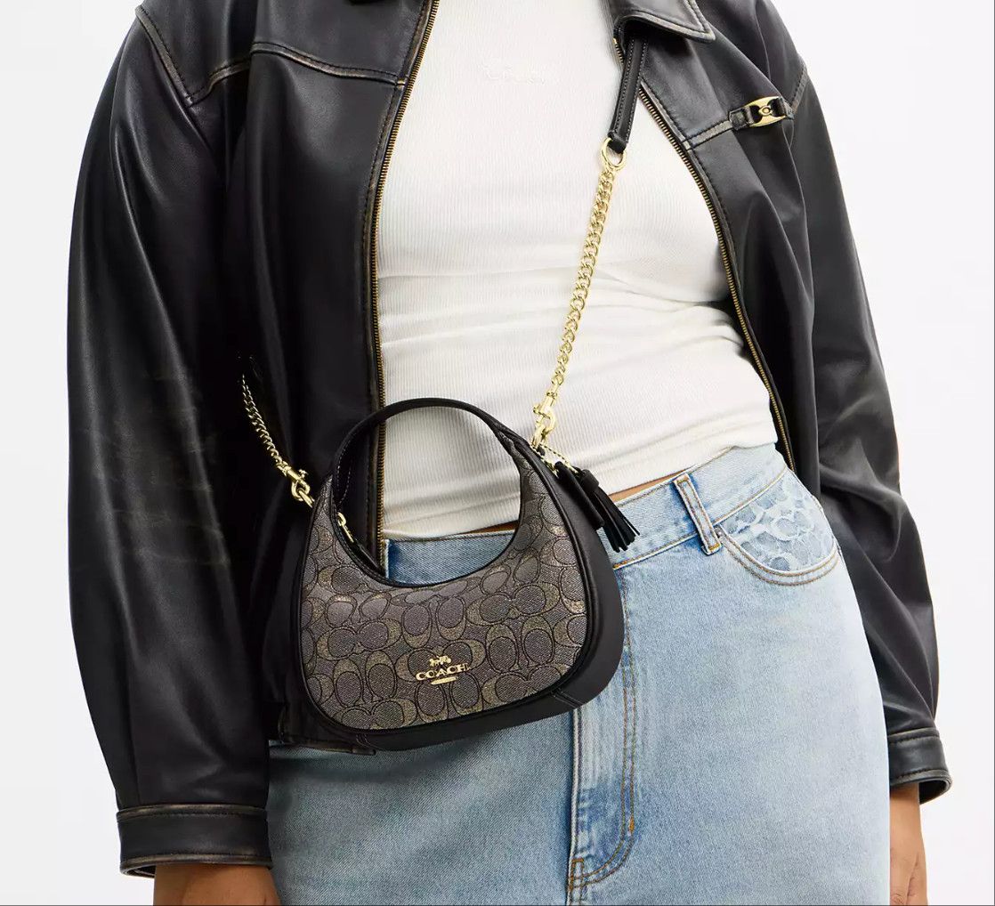 Coach Carmen Mini Crossbody Bag In Signature Jacquard CCF76 Size ONE SIZE - 4 Thumbnail