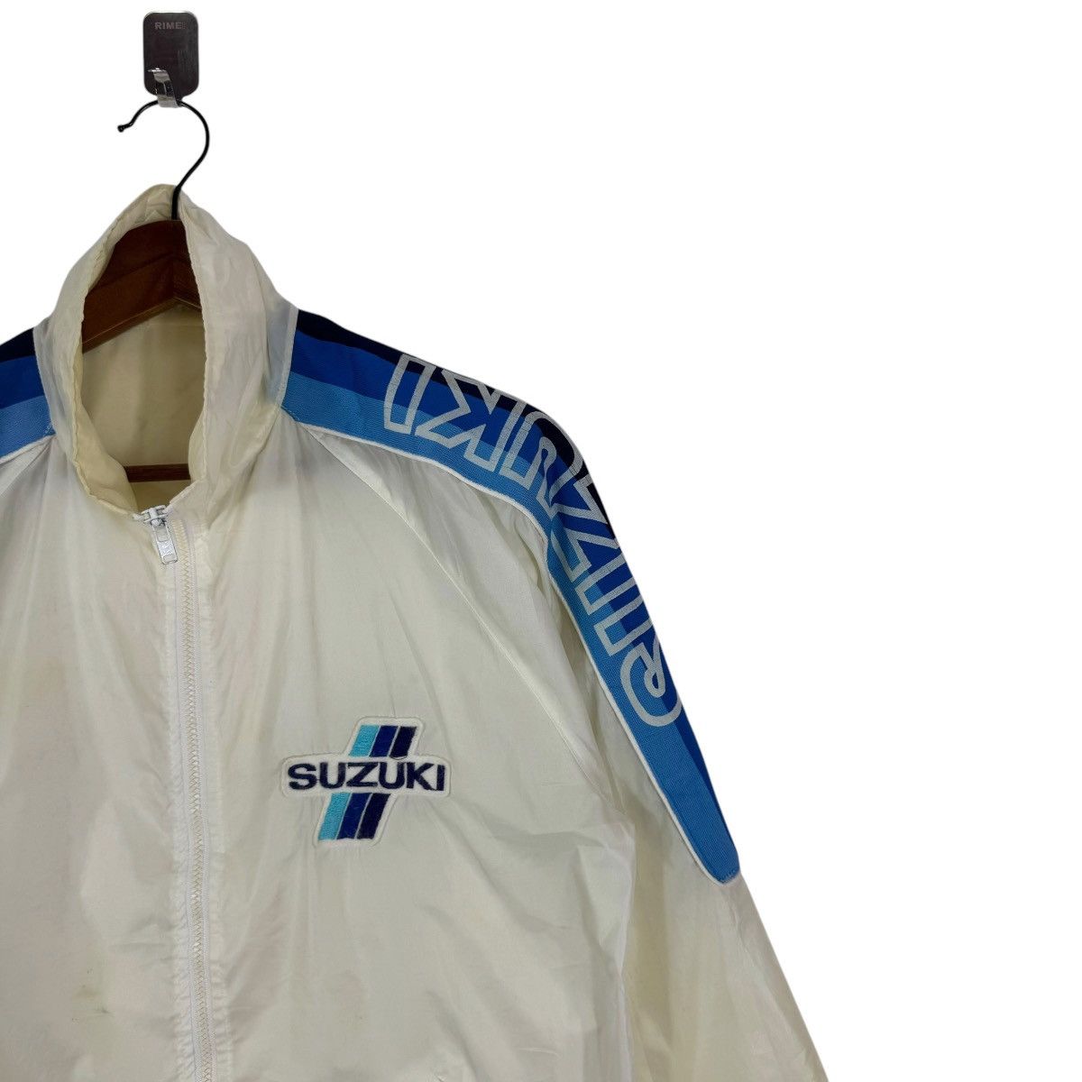 Sports Specialties × Vintage VINTAGE 90s SUZUKI MOTORSPORT LIGHT ZIPPER JACKET Size US S / EU 44-46 / 1 - 5 Thumbnail