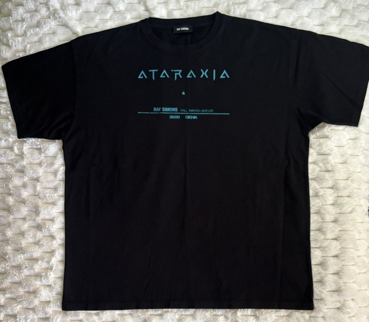 Raf Simons Ataraxia Tour T-shirt Black Sz XLarge
