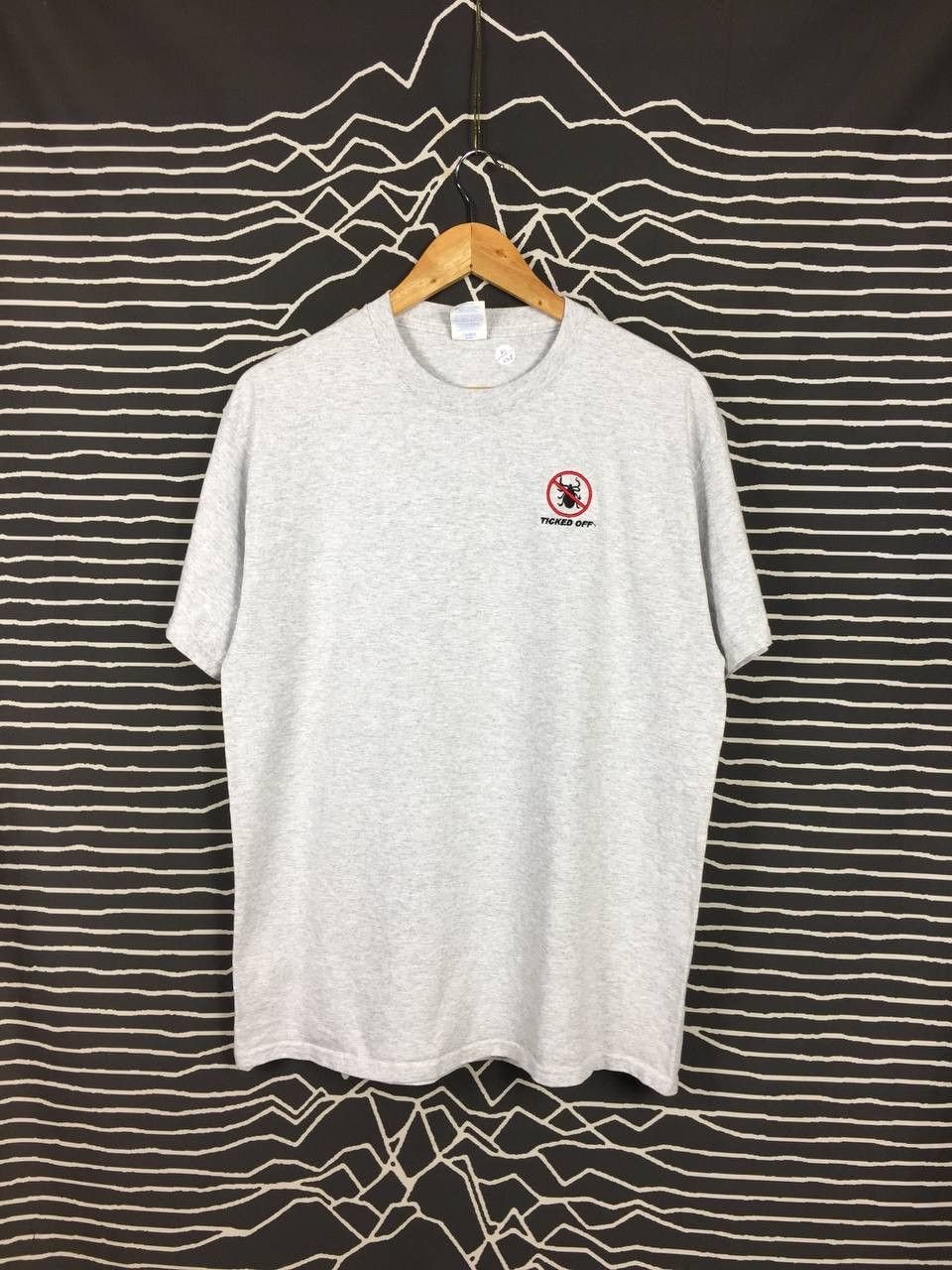 Vintage Ticked Off Embroidered Logo Warning Sign Essential Tee Size US L / EU 52-54 / 3 - 1 Thumbnail