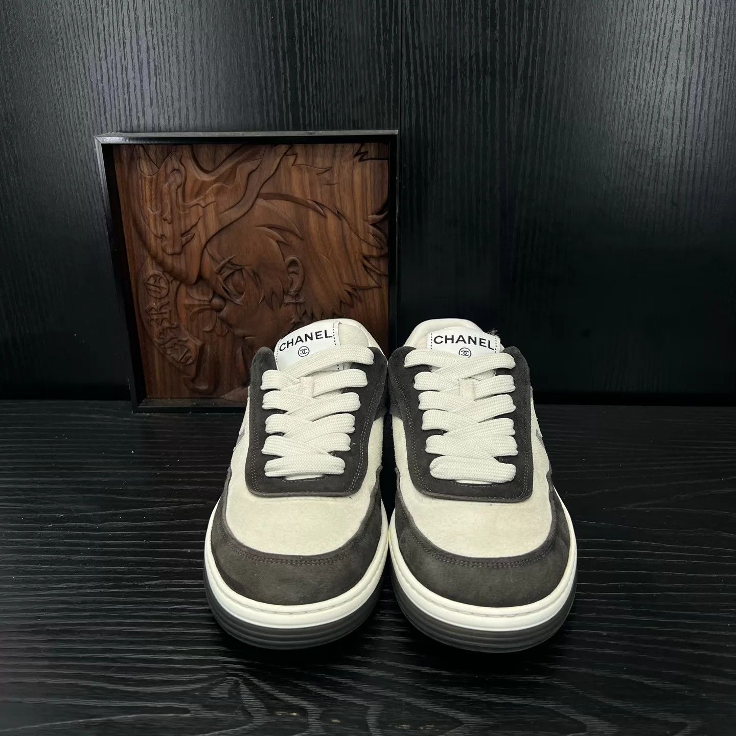 Chanel Chanel 23P Women's Black/White/Gray Low-Top Sneakers 40 Size US 9.5 / IT 39.5 - 2 Thumbnail