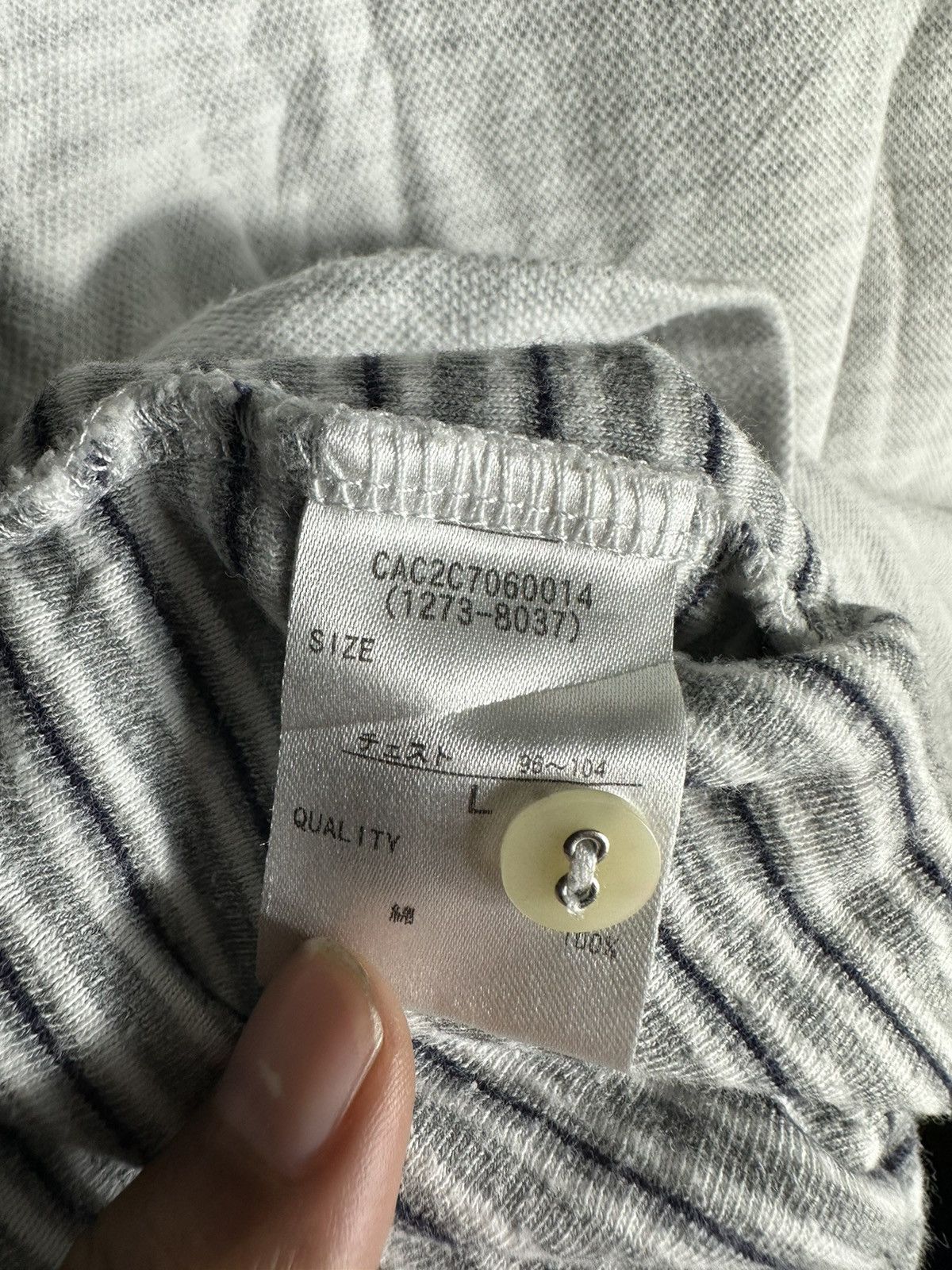 Hysteric Glamour IF SIX WAS NINE LGB STYLE TRIPLE COLLAR STRIPED SHORT SLEEVE Size US M / EU 48-50 / 2 - 5 Thumbnail