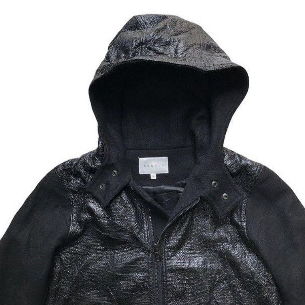Sandro Sandro Leather Wol Jacket Parka Size M / US 6-8 / IT 42-44 - 4 Thumbnail
