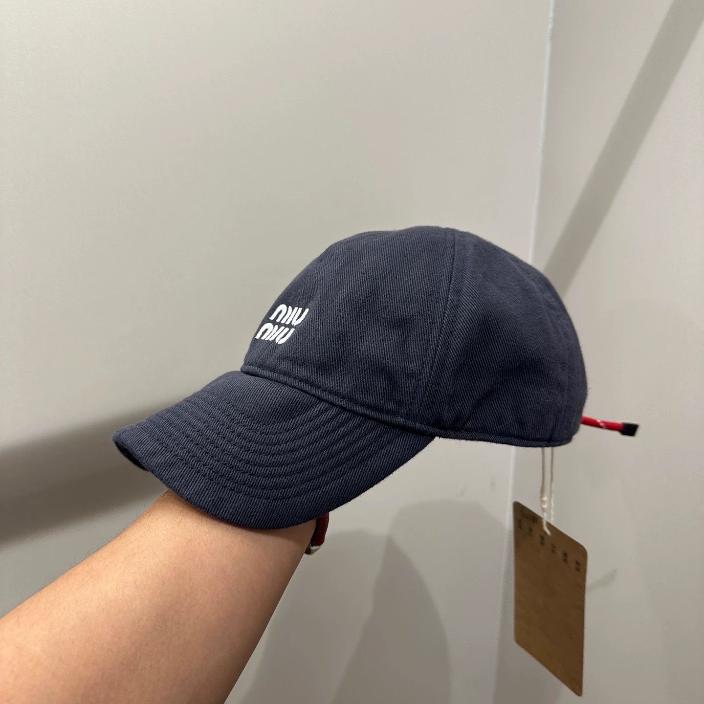 Miu Miu MIU MIU logo embroidery cap M Size ONE SIZE - 2 Thumbnail