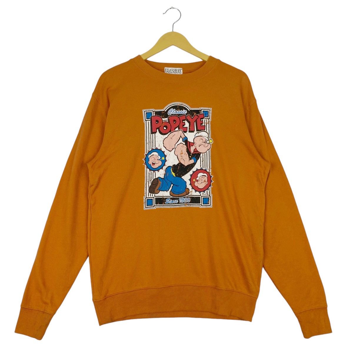 Vintage Vintage Popeye Printed Crewneck Sweatshirt Size US L / EU 52-54 / 3 - 1 Thumbnail