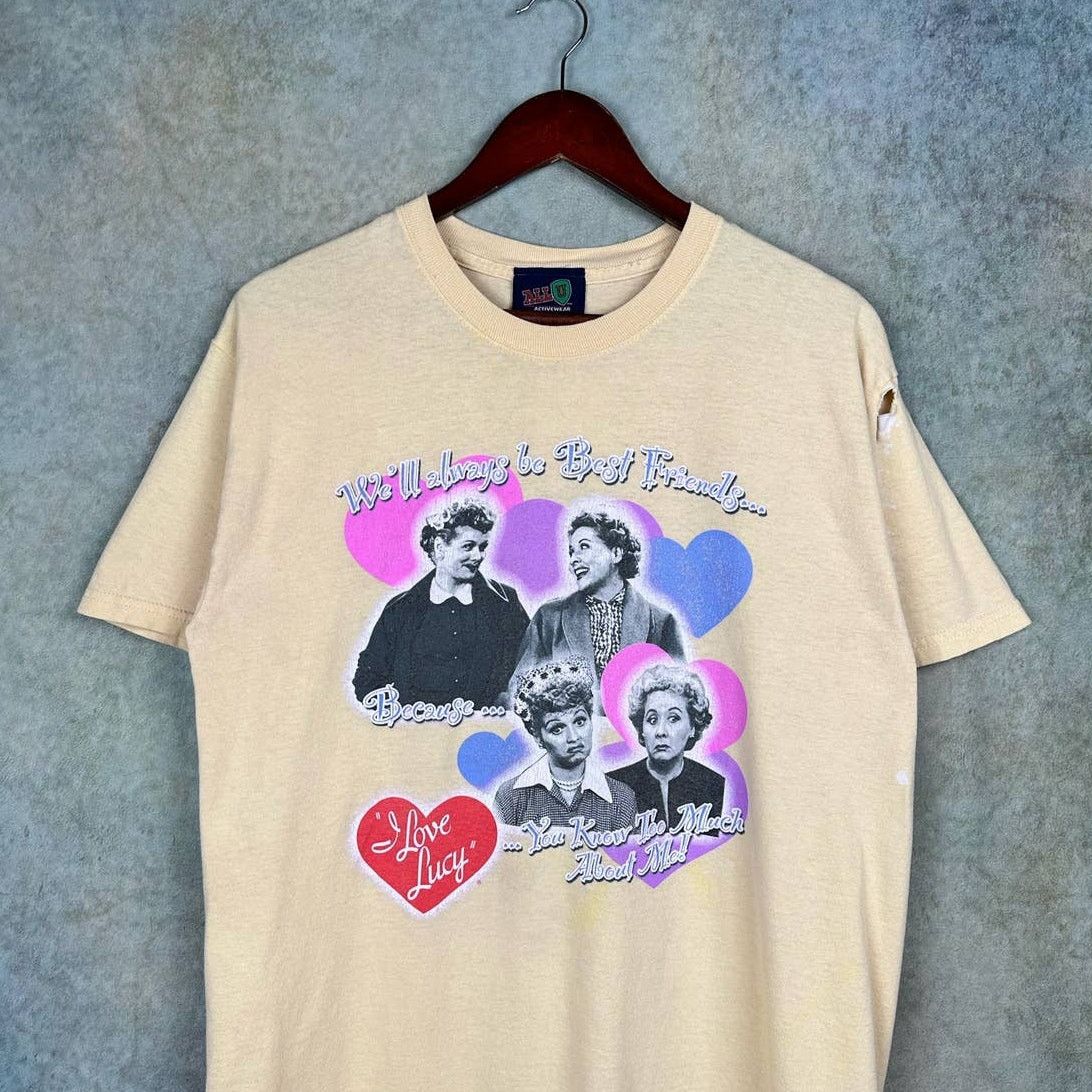Vintage Vintage I Love Lucy T Shirt Sz M Yellow TV Y2K Retro Size US M / EU 48-50 / 2 - 2 Thumbnail