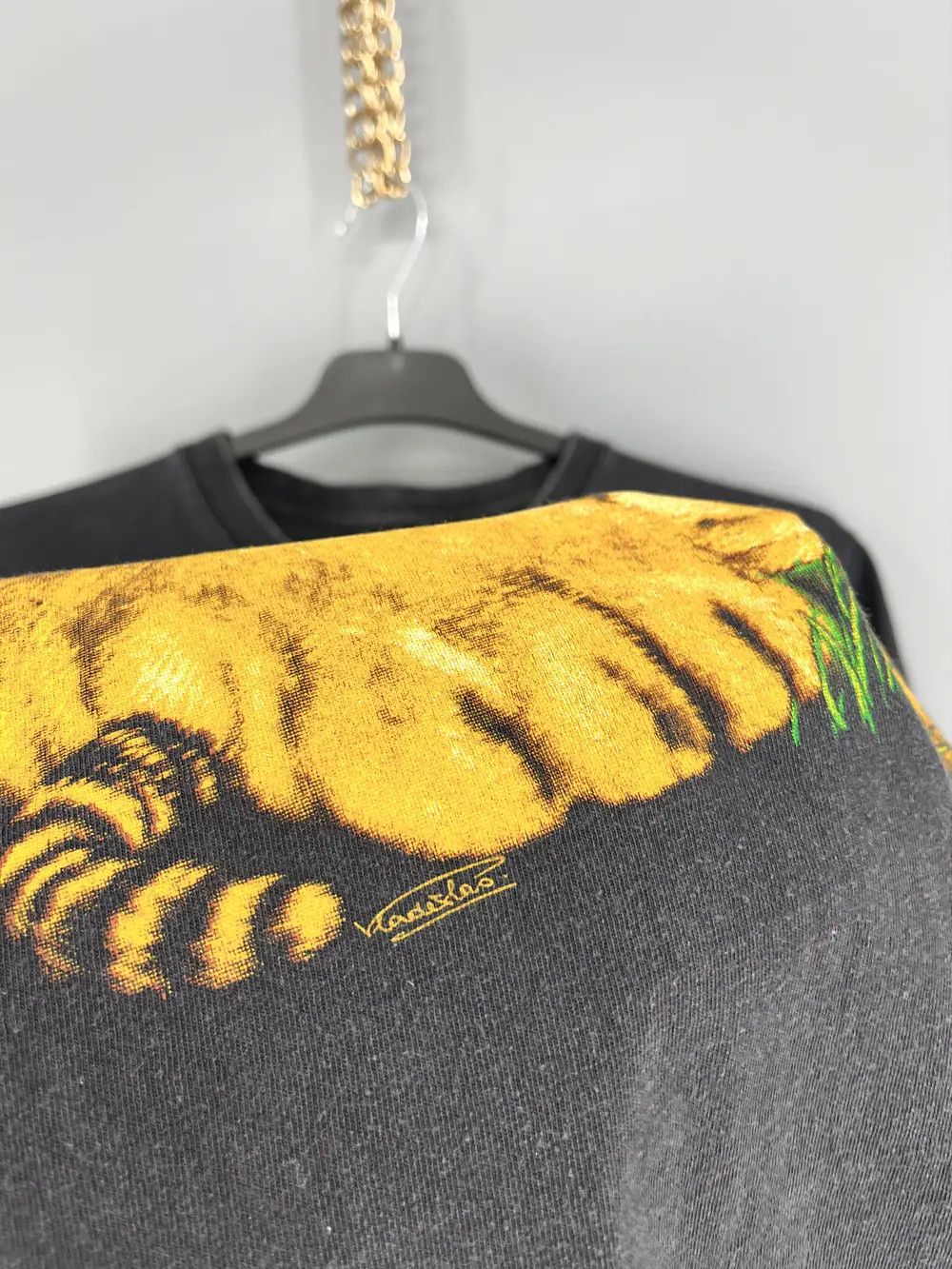 Vintage Vintage Y2K 90s Tiger Face Boxy Fit Tee Zip It London Size US M / EU 48-50 / 2 - 8 Thumbnail