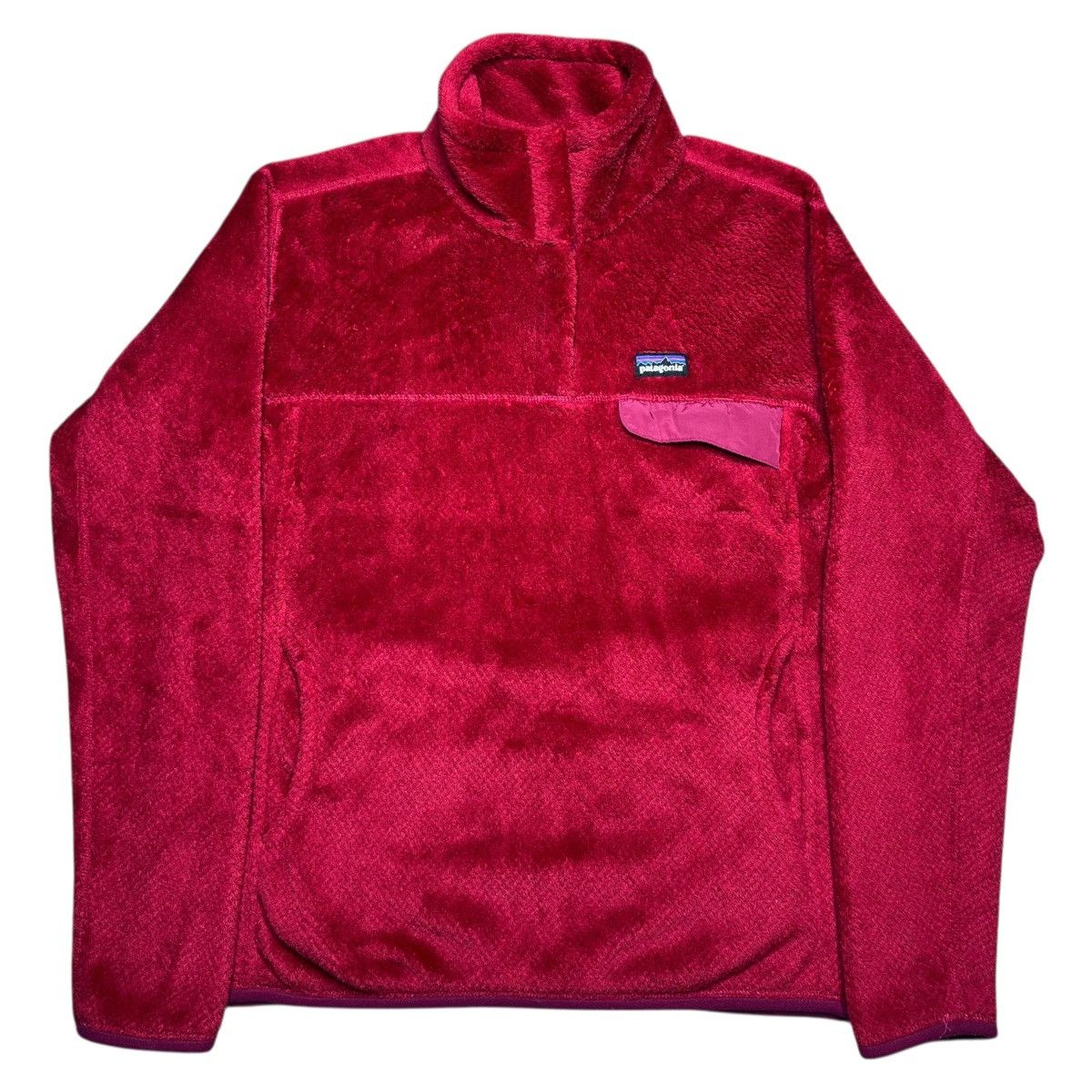 Patagonia Patagonia Women’s Red Re-Tool Snap T Polartec Fleece Sweater Size L / US 10 / IT 46 - 1 Thumbnail
