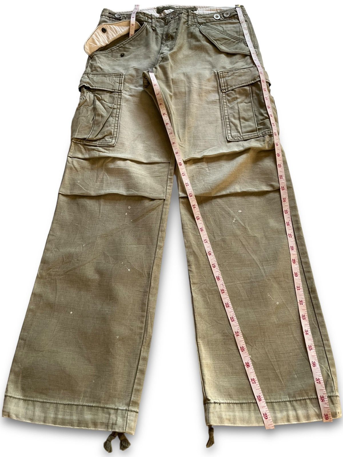 JNCO × Japanese Brand Vintage Japanese Brand Painted Cargo Baggy Denim Pants Size US 30 / EU 46 - 15 Thumbnail