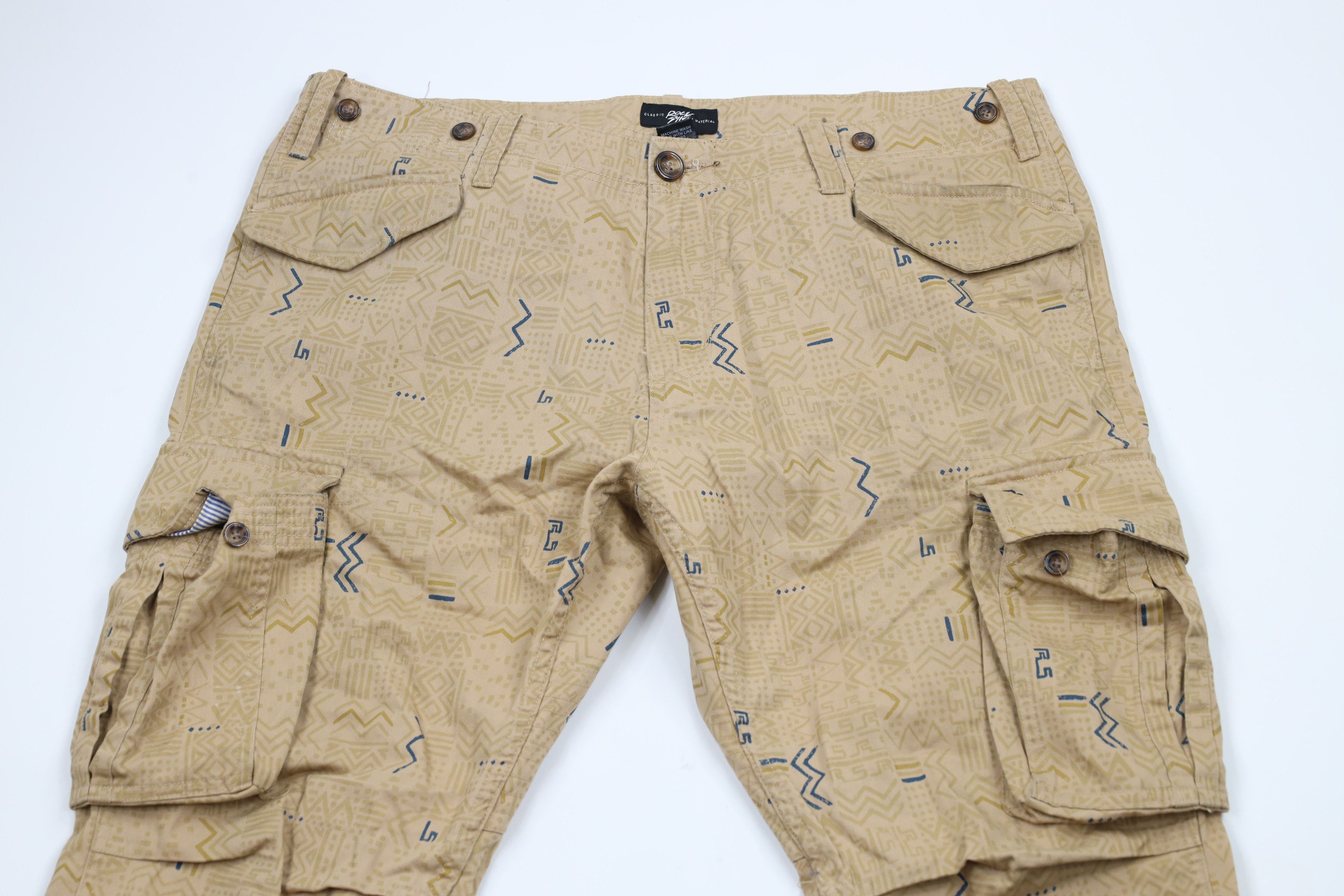Vintage Rocksmith Strap Skateboard Cargo Pants Beige Size US 38 / EU 54 - 2 Thumbnail