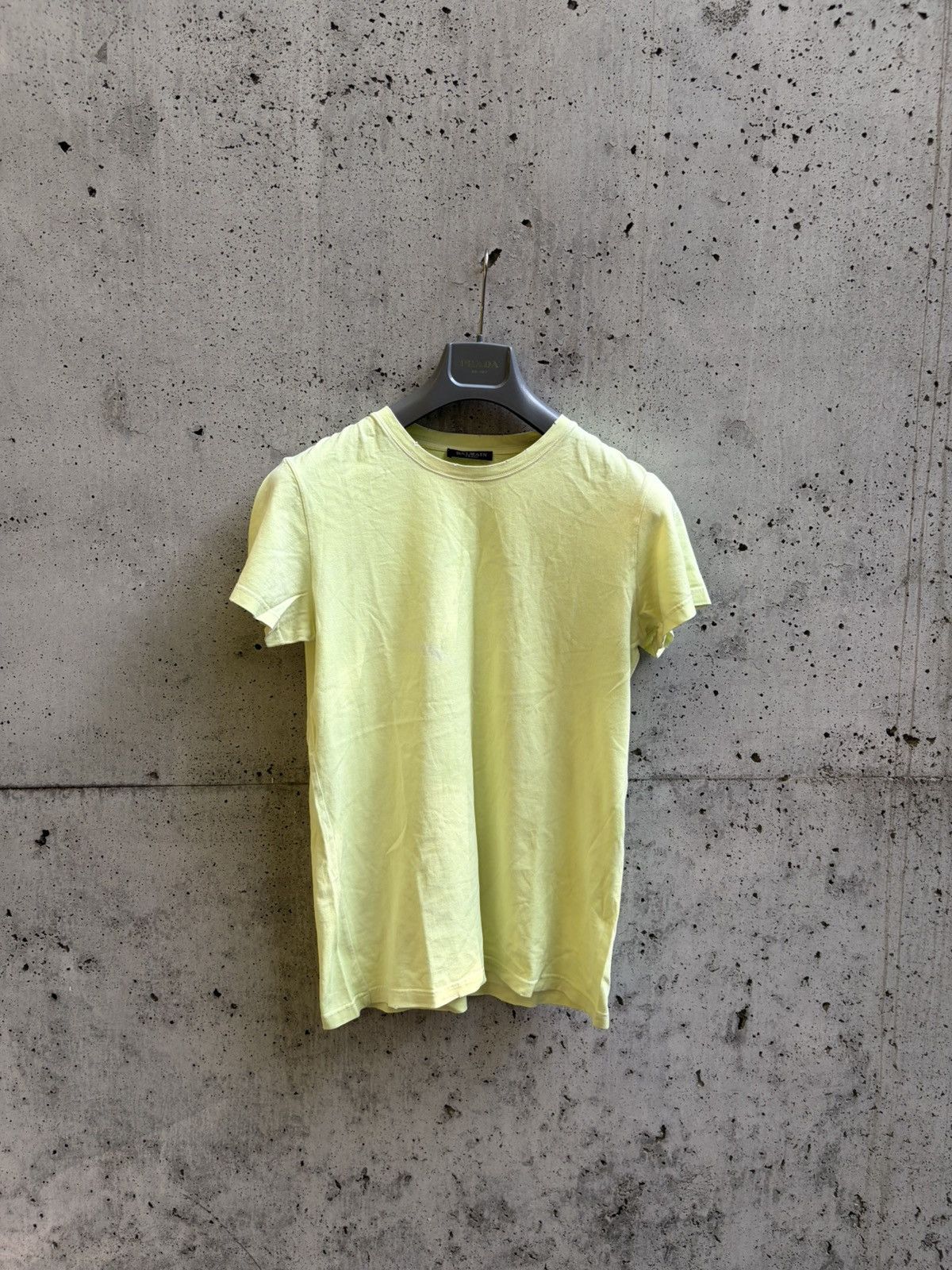 Balmain Balmain By Decarnin SS10 Shotgun Heavily Distressed T