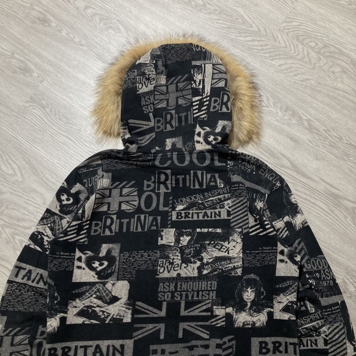 Hysteric Glamour 2000s Ask Enquired British England Punk Style Fur Hoodie Size US XL / EU 56 / 4 - 13 Thumbnail