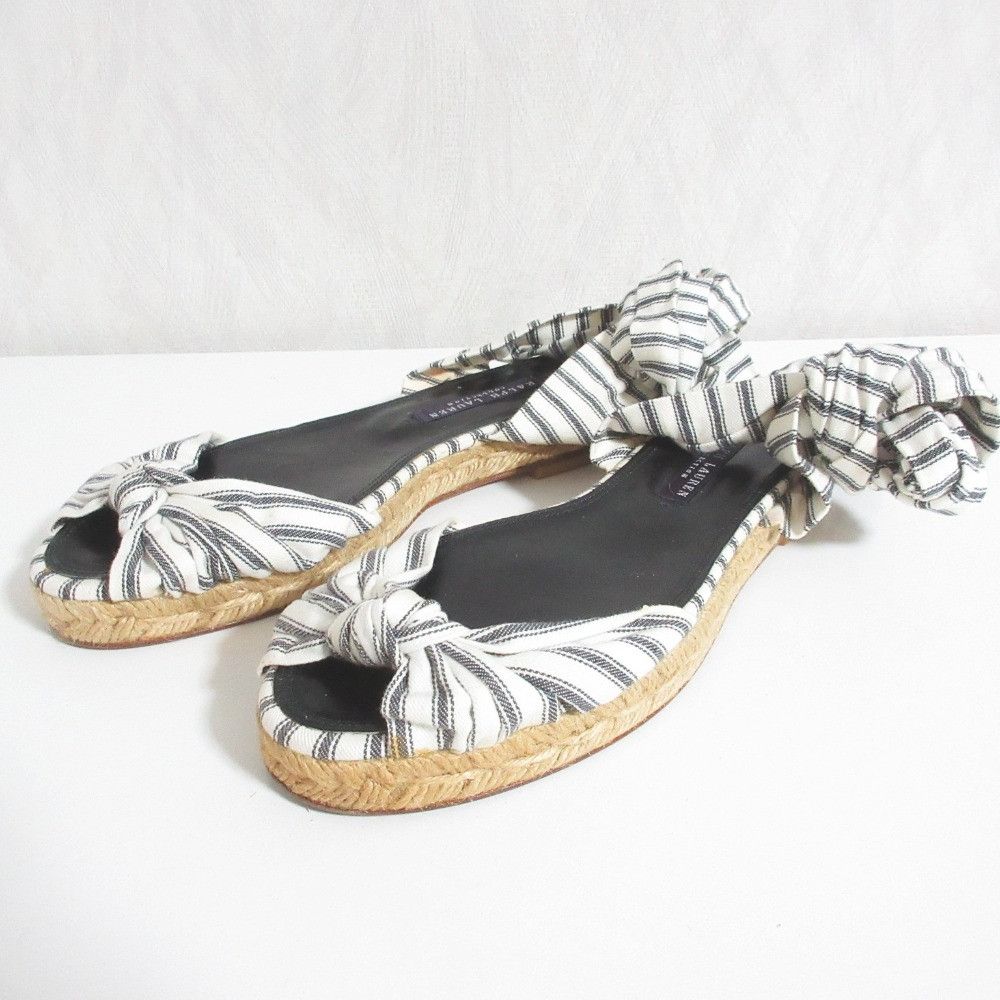 Ralph Lauren Ralph Lauren Ralph Lauren Purple Label Linen Espadrille Sandals Textile Shoes DUTY FREE for USA Size ONE SIZE - 1 Thumbnail