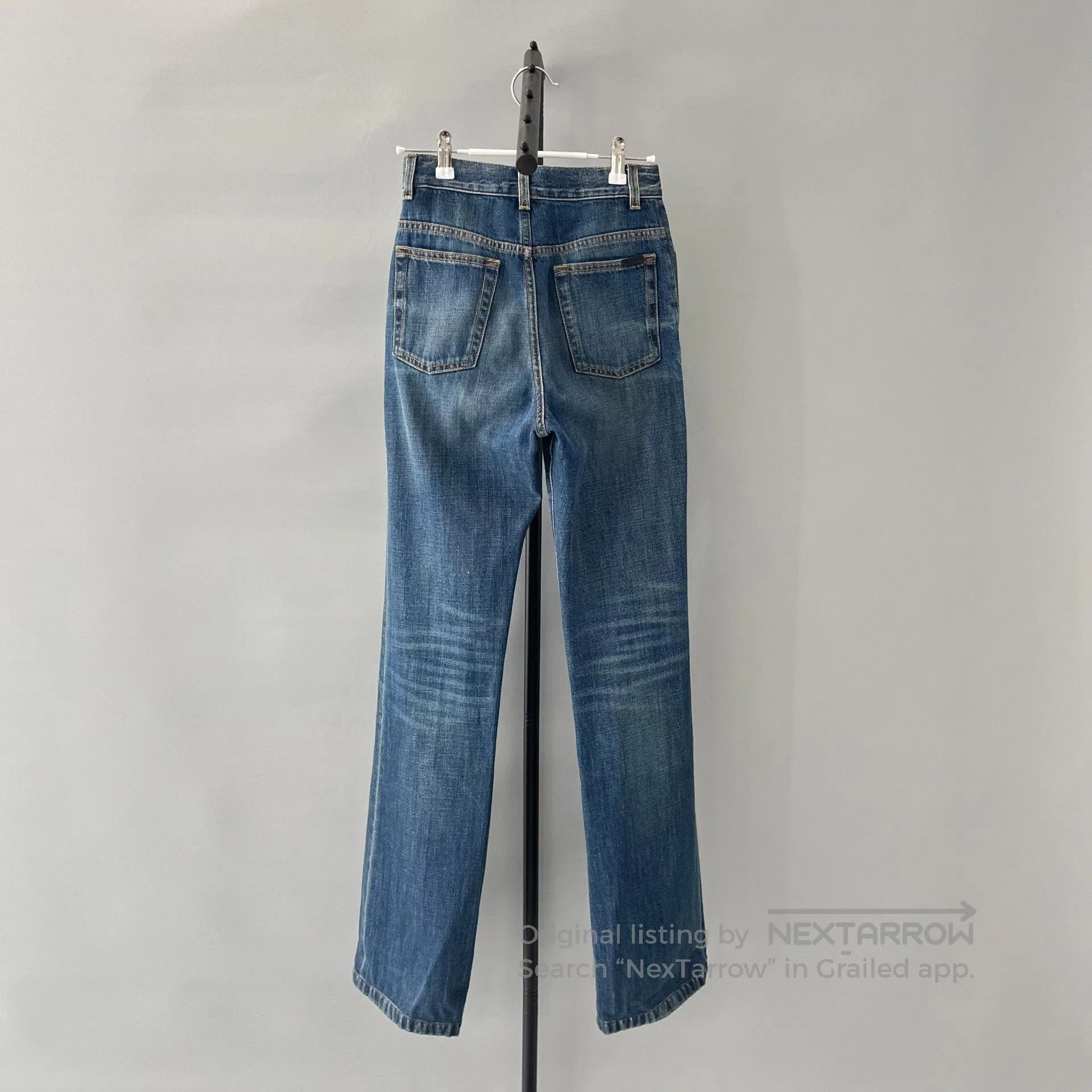 Saint Laurent Paris Pre-owned Saint Laurent Women's Blue Jeans. Size 25" / US 0 / IT 36 - 2 Thumbnail