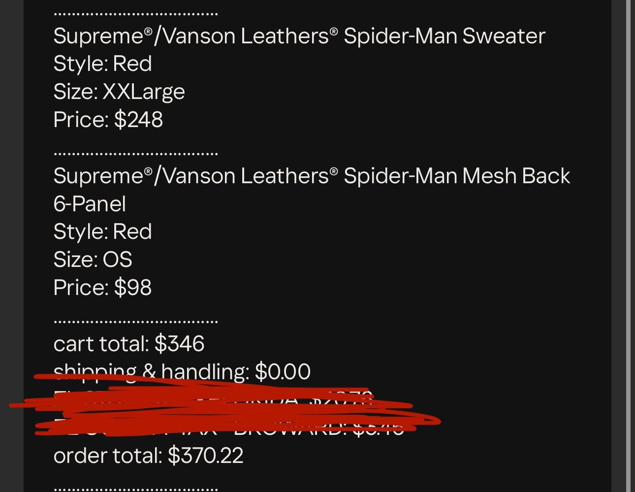 Supreme Supreme Vanson Spider-Man Sweater Size US XXL / EU 58 / 5 - 7 Thumbnail