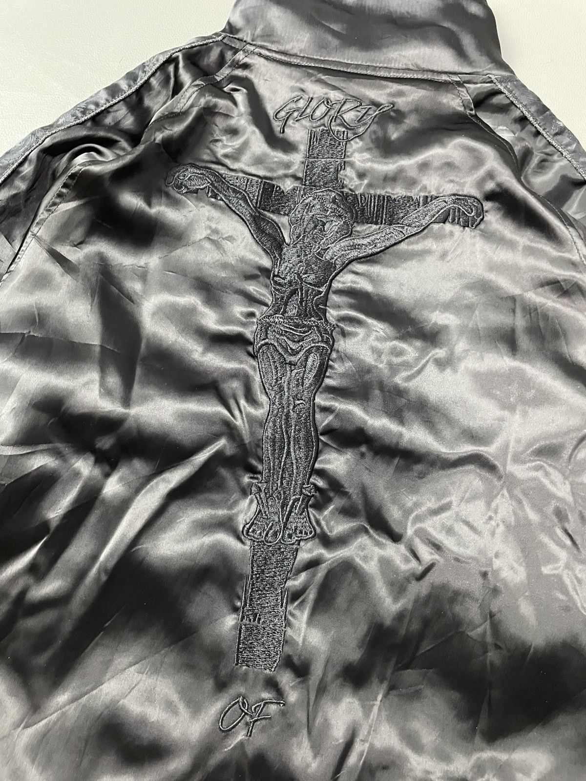 GOSTAR DE FUGA Jesus on the cross Embroiderd Gothic Track Jacket Fuga Japan Size S / US 4 / IT 40 - 3 Thumbnail