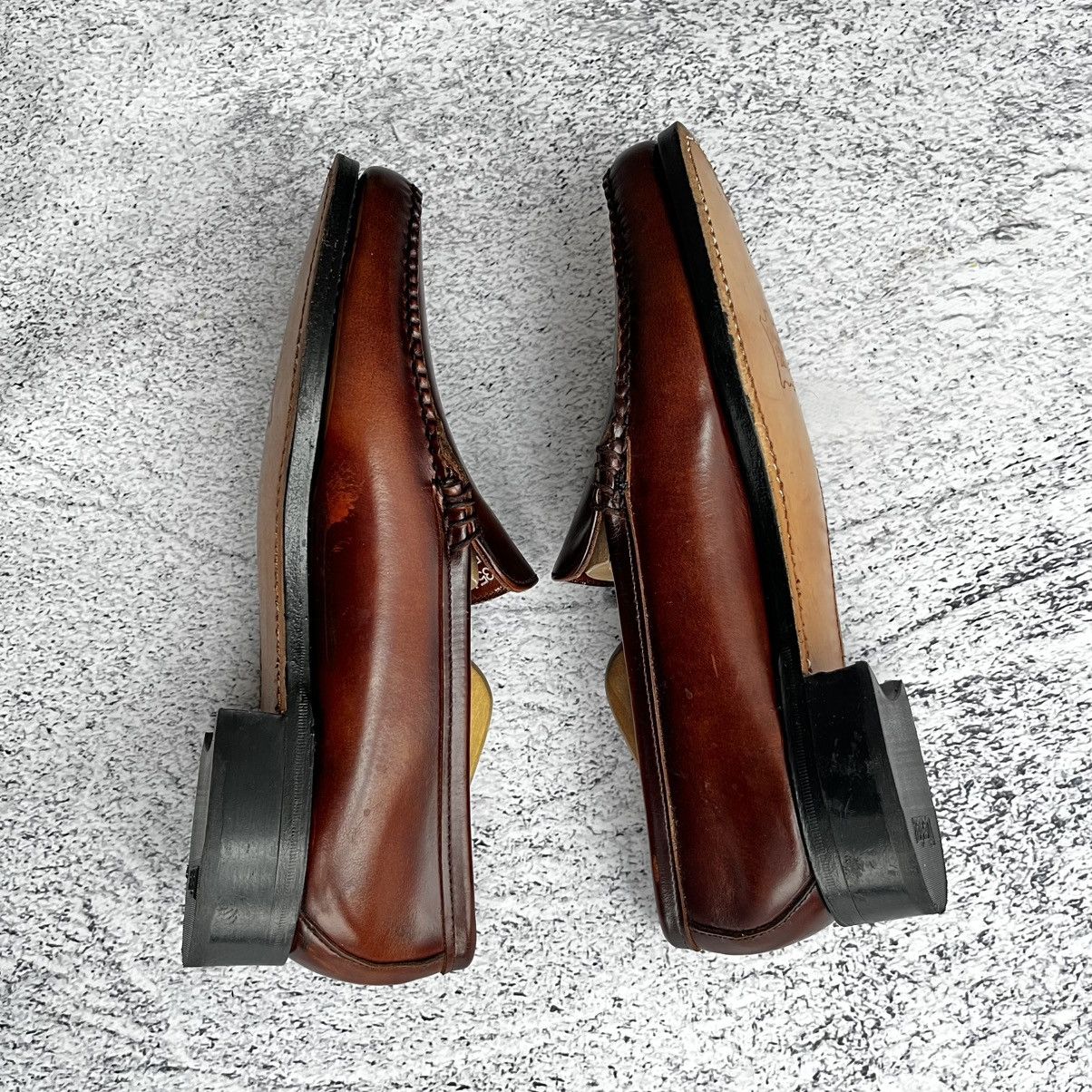 Dexter Shoe Company DEXTER MADE IN USA LOAFERS 7.5 BROWN LEATHER VINTAGE Size US 7.5 / EU 40-41 - 3 Thumbnail