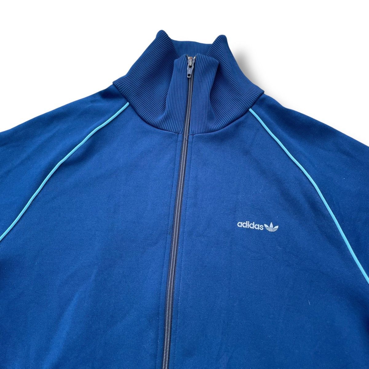 Adidas × Vintage VINTAGE 80s ADIDAS EMBROIDERED SPELL OUT TRACKTOP JACKET Size US L / EU 52-54 / 3 - 3 Thumbnail