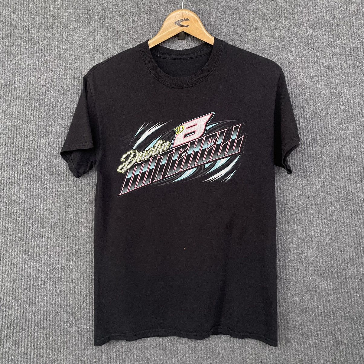 NASCAR × Vintage Dustin Mitchell Racing Promo T Shirt Size US M / EU 48-50 / 2 - 1 Thumbnail