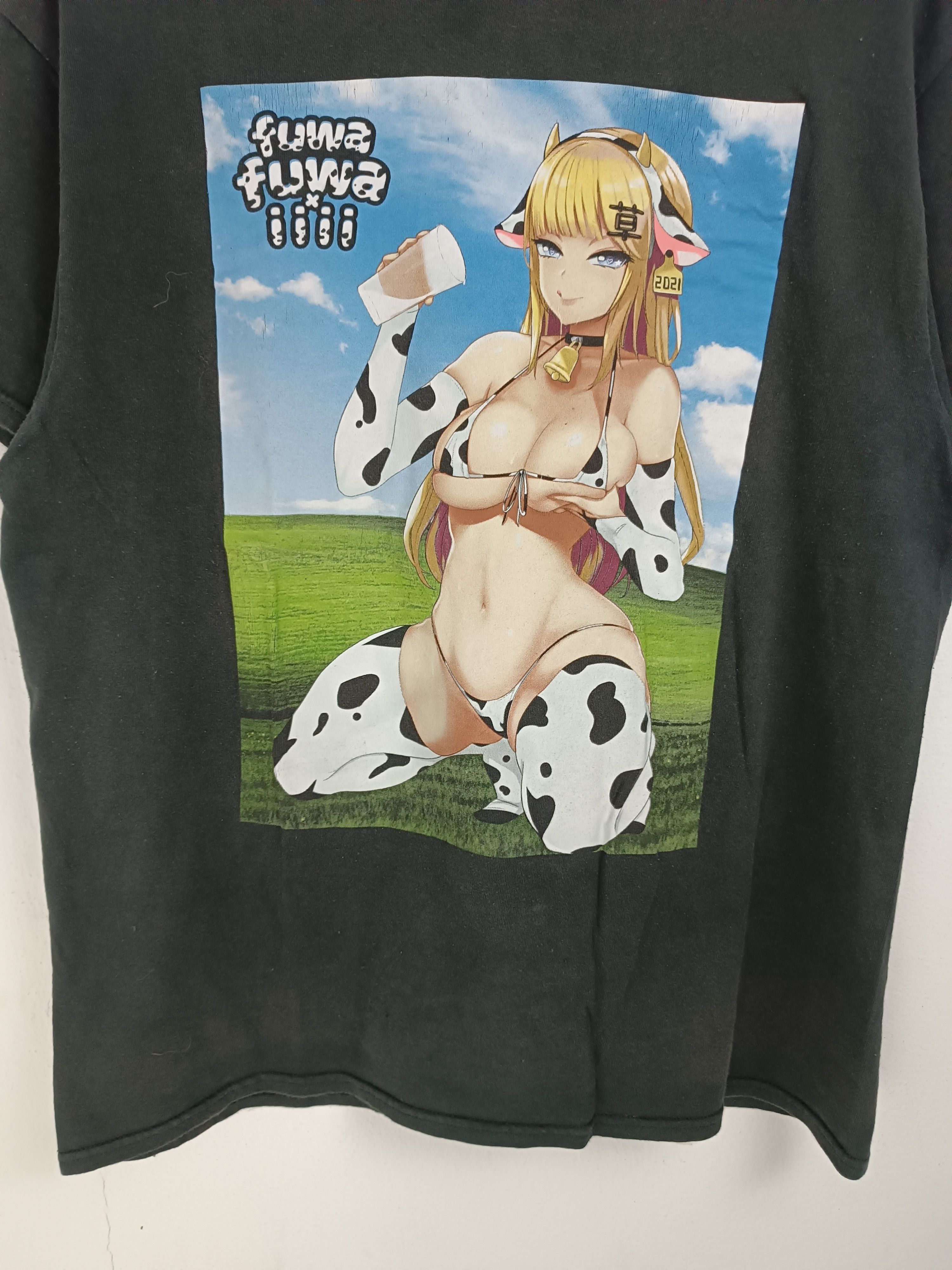 Anime VINTAGE FUWA FUWA MOMMY MILKERS SEXY CUTE PORN HUMOR TEE Size US L / EU 52-54 / 3 - 8 Thumbnail