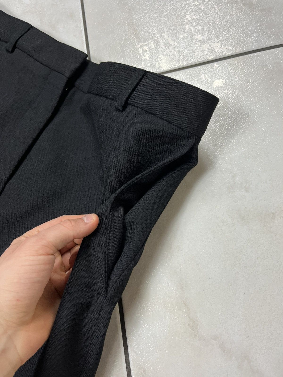 Acne Studios Acne Studios wool relaxed tailored trousers creased pants Size 30" / US 8 / IT 44 - 14 Thumbnail