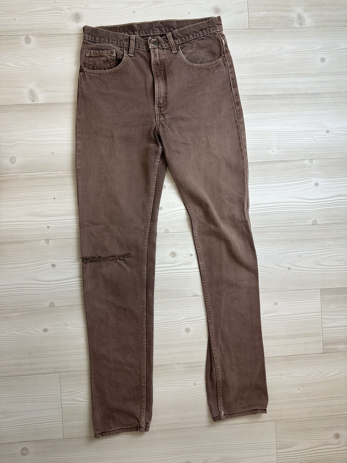 Levi's Vintage Clothing Vintage Levi’s 505 32/36 brown distressed Size US 32 / EU 48 - 1 Thumbnail