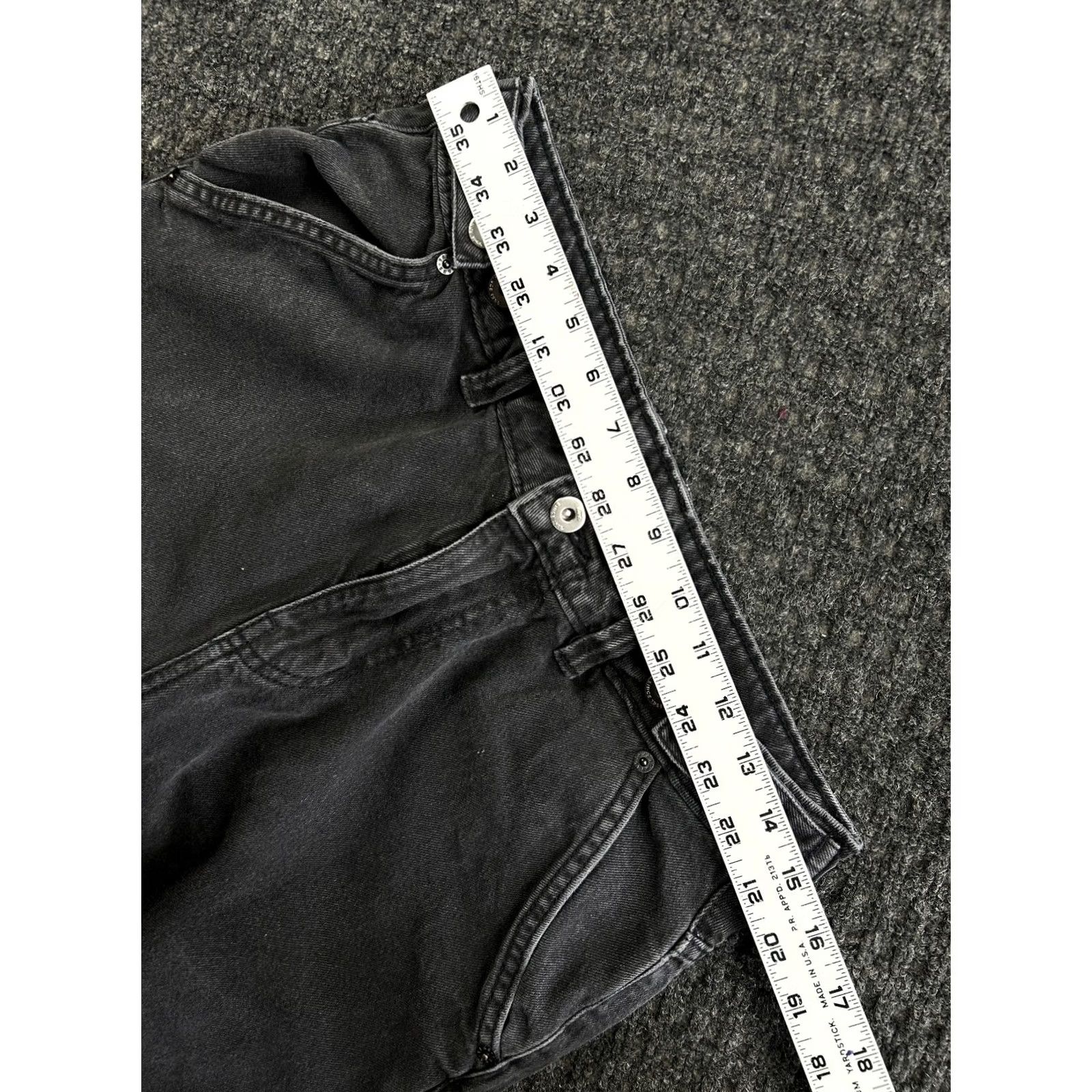 Vans VANS Womens Jeans 27 Curbside Trousers Barrel Wide Leg Baggy Faded Black Denim Pants Womens Size 27" / US 4 / IT 40 - 5 Thumbnail