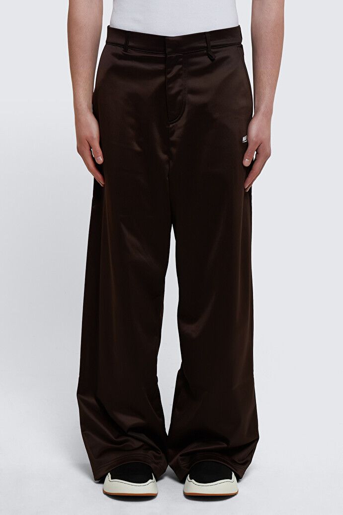image of Martine Rose Brown Oversized Track Pants, Men's (Size 34)