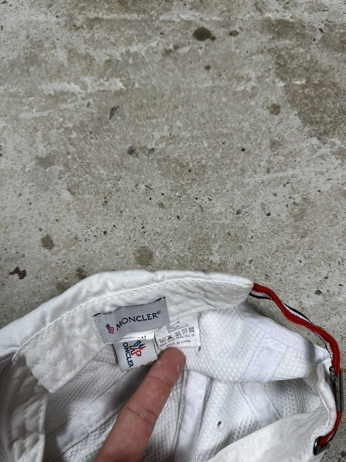 Moncler Vintage Y2K Moncler White Hat Cap Logo Size ONE SIZE - 12 Thumbnail