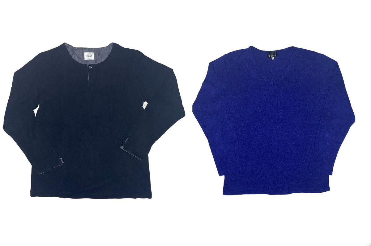⚡️COMBO DEALS⚡️2 Pcs Takeo Kikuchi Sweater Knitwear LS