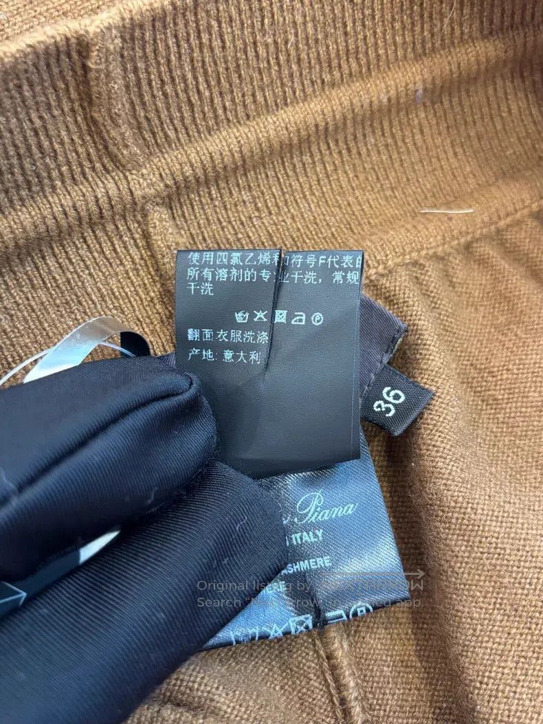 Loro Piana Loro Piana Brown cashmere casual pants Size 24" / US 00 / IT 34 - 6 Thumbnail