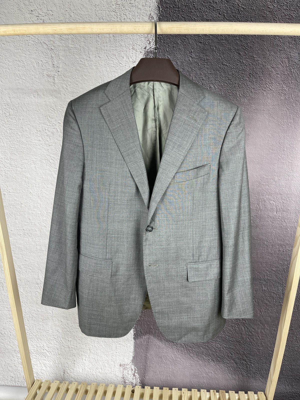Corneliani Corneliani virgin wool grey 2 button blazer coat Size 42R - 1 Thumbnail