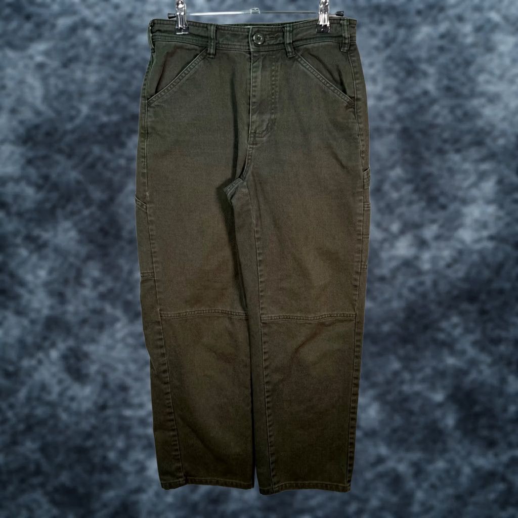 Everlane VINTAGE Everlane Pants Womens 0 Olive Green Cotton Relaxed Fit Ankle 26 Inseam Womens Size 26" / US 2 / IT 38 - 1 Thumbnail