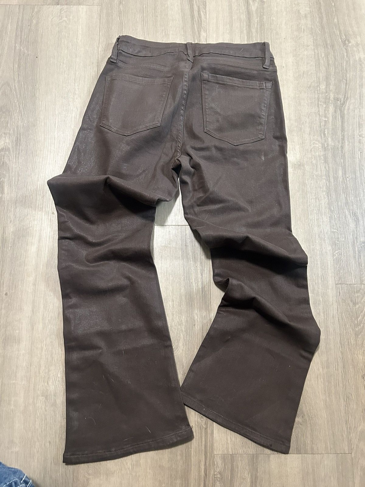 Frame The FRAME Le Crop Mini Boot jeans in a brown coated finish Size 27" / US 4 / IT 40 - 2 Thumbnail