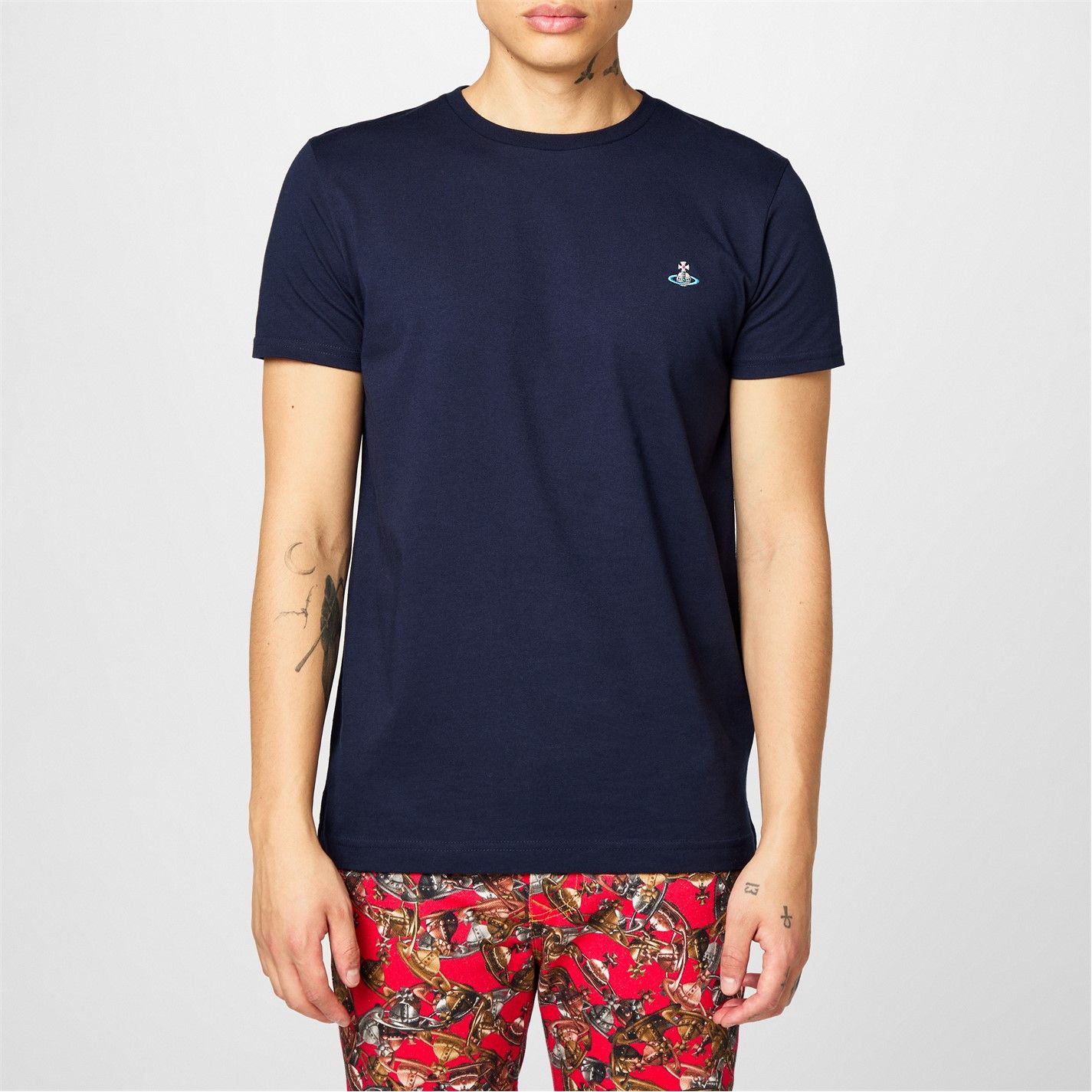 Vivienne Westwood o1g2r1mq0526 Classic Orb T-Shirt in Navy Size US XS / EU 42 / 0 - 2 Thumbnail
