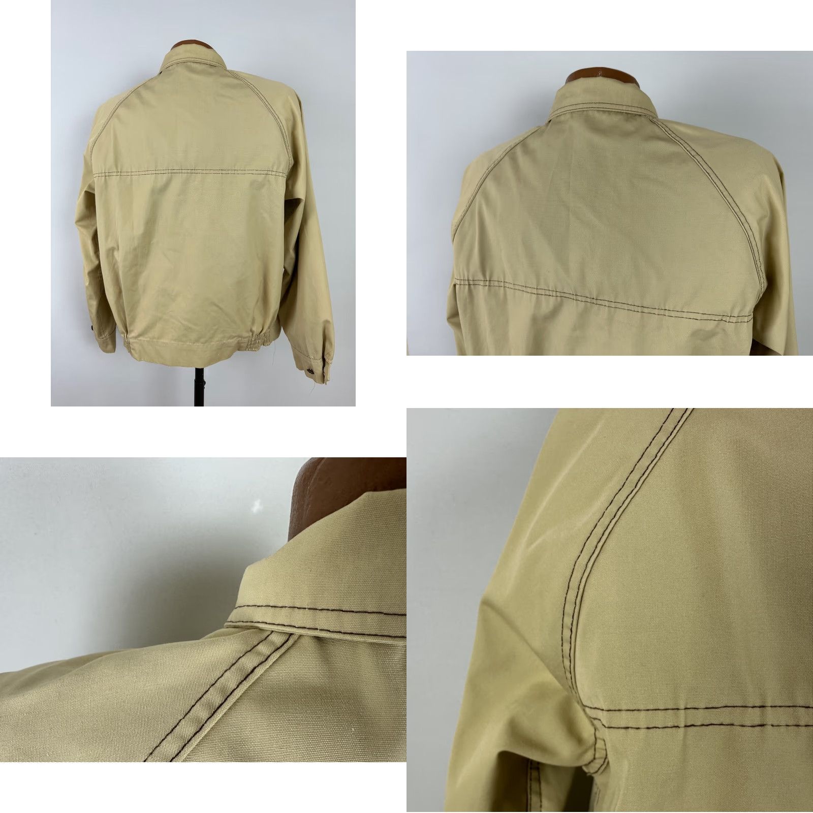 Etro VINTAGE Jack Nicklaus Gleneagles Jacket Men 40 M Beige Cotton Blend Zip Full Zip Pockets Casual Retro 80s 90s Hipster DR Monogrammed Mens Size US M / EU 48-50 / 2 - 8 Thumbnail