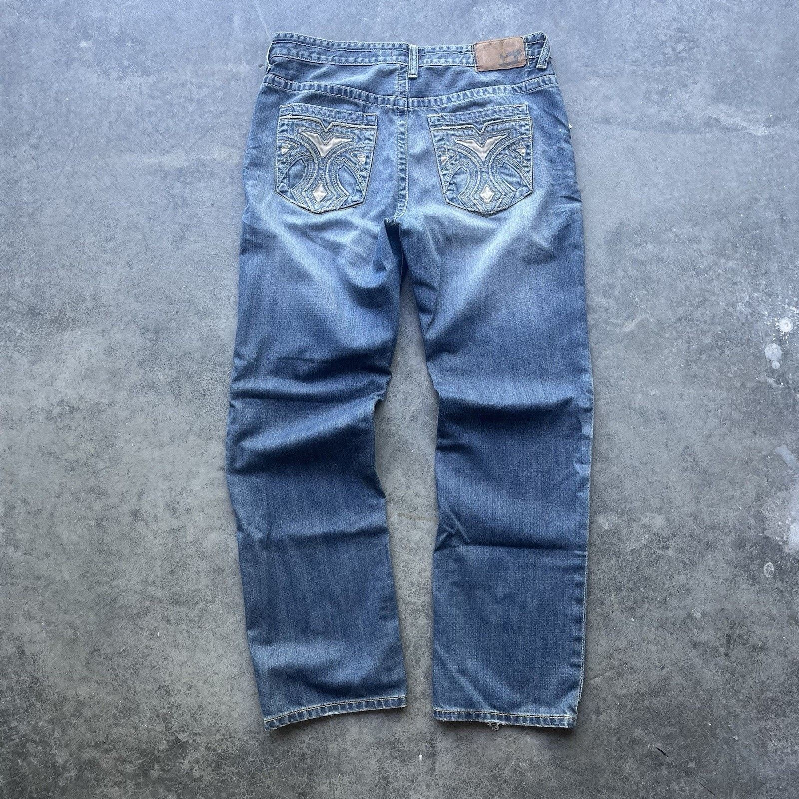 Ecko Unltd. Y2K Marc Ecko Baggy Jeans Men’s 36 X 32 Medium Faded Wash Em Size US 36 / EU 52 - 1 Thumbnail