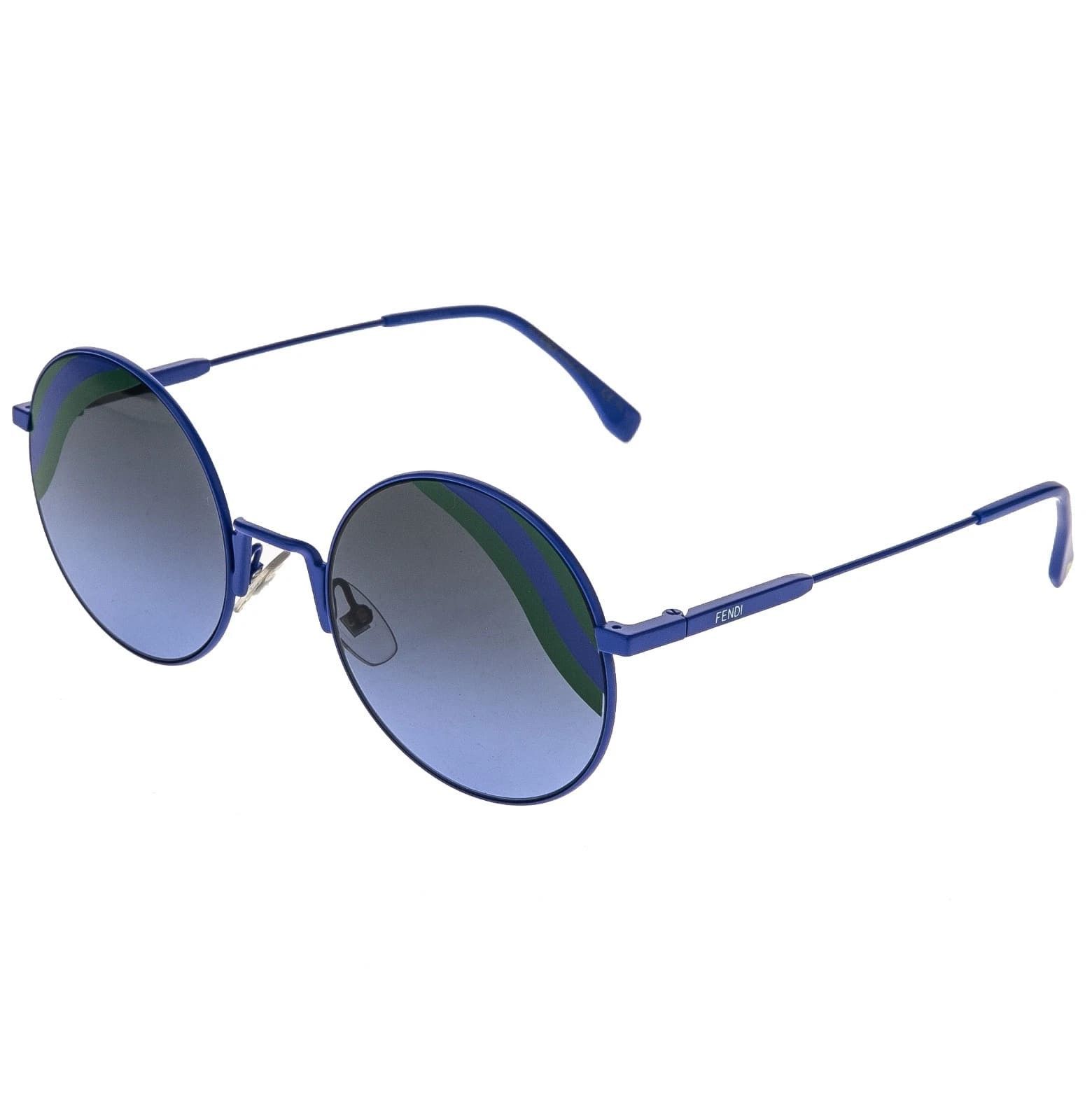 Fendi FENDI FF0248S 0248 Waves Blue Green Mirrored Sunglasses Size ONE SIZE - 6 Thumbnail