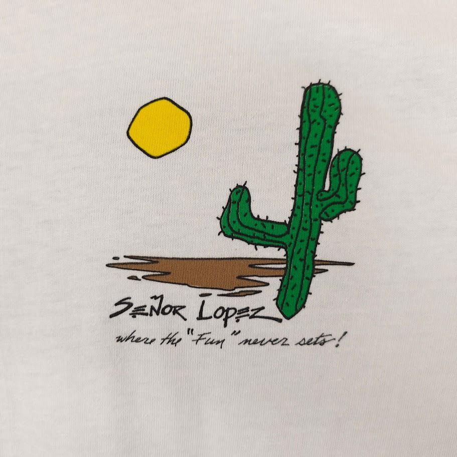 Vintage Vintage Senor Lopez T Shirt Mens Size Large White 80s 90s Size US L / EU 52-54 / 3 - 3 Thumbnail