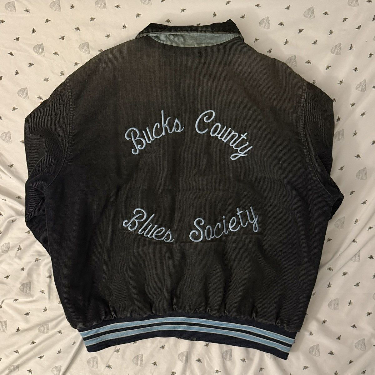Russell Athletic × Vintage Vintage Green Corduroy Varsity Jacket Size US L / EU 52-54 / 3 - 2 Thumbnail
