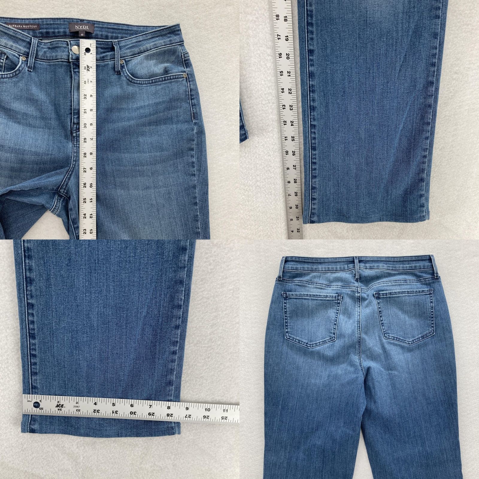 NYDJ NYDJ Jeans Womens 10 Barbara Bootcut Lift Tuck Stretch Denim Mid Rise Blue Bootcut Jeans Womens 10 NYDJ Barbara Bootcut Size 32" / US 10 / IT 46 - 8 Thumbnail