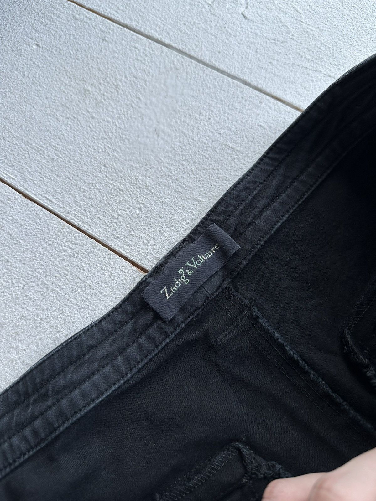 Zadig & Voltaire 🚨Vintage ZADIG & VOLTAIRE Pants black luxury denim Size 30" / US 8 / IT 44 - 6 Thumbnail