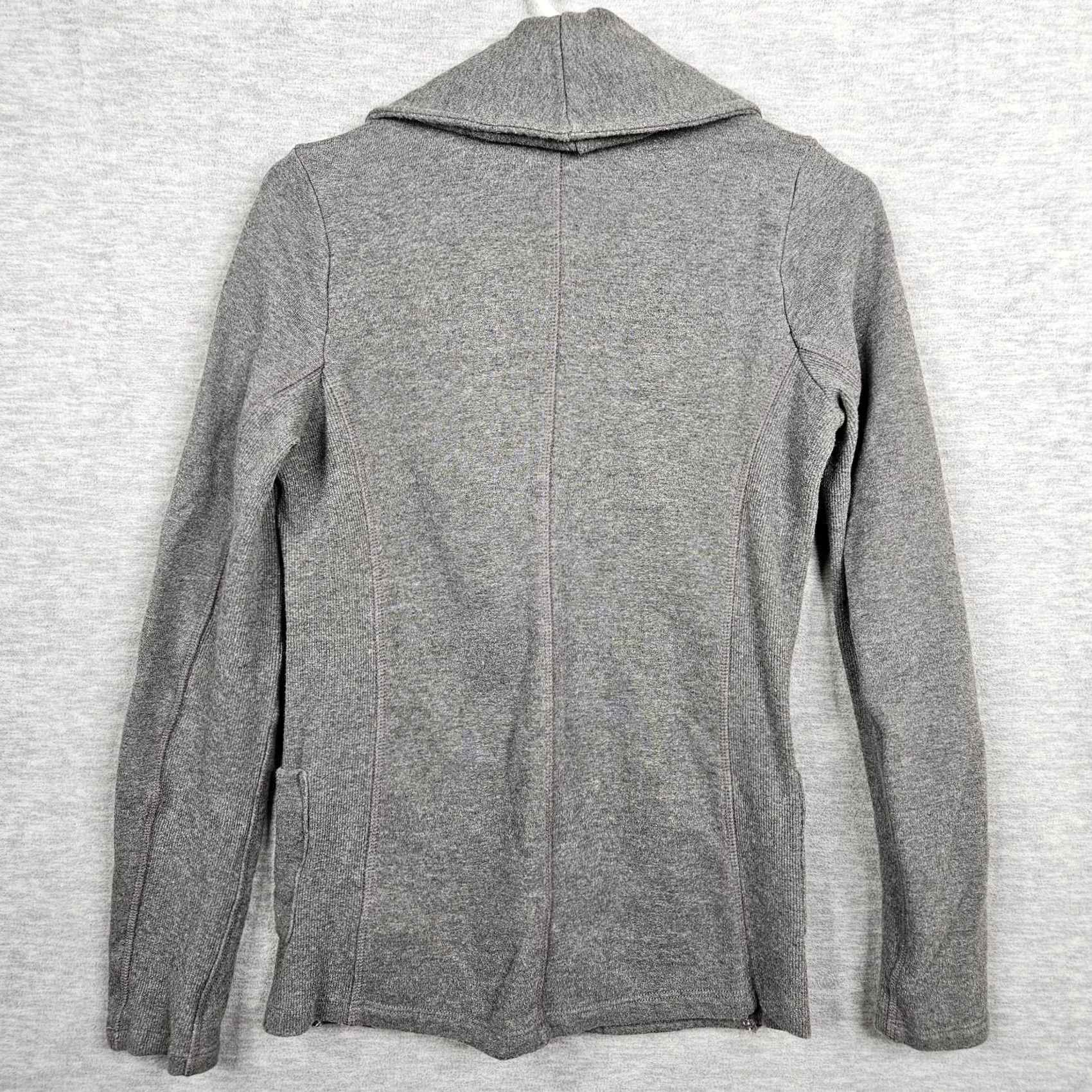 James Perse VINTAGE James Perse Blazer Women’s Gray One Button Shawl Collar Sz 3 Size XS / US 0-2 / IT 36-38 - 2 Thumbnail